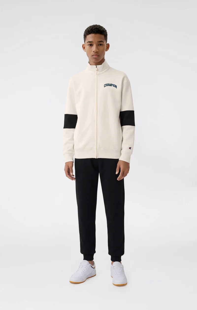 Boys' Full-Zip Tracksuit with Brushed Inside