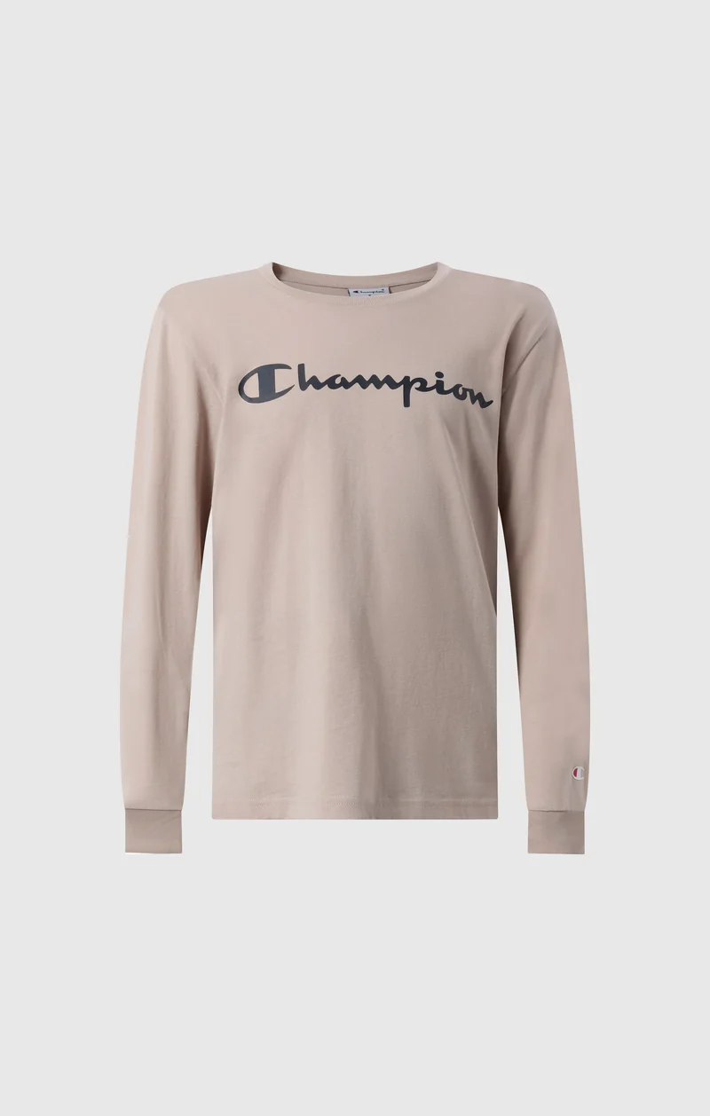 Boys' Long Sleeve T-Shirt Script Logo