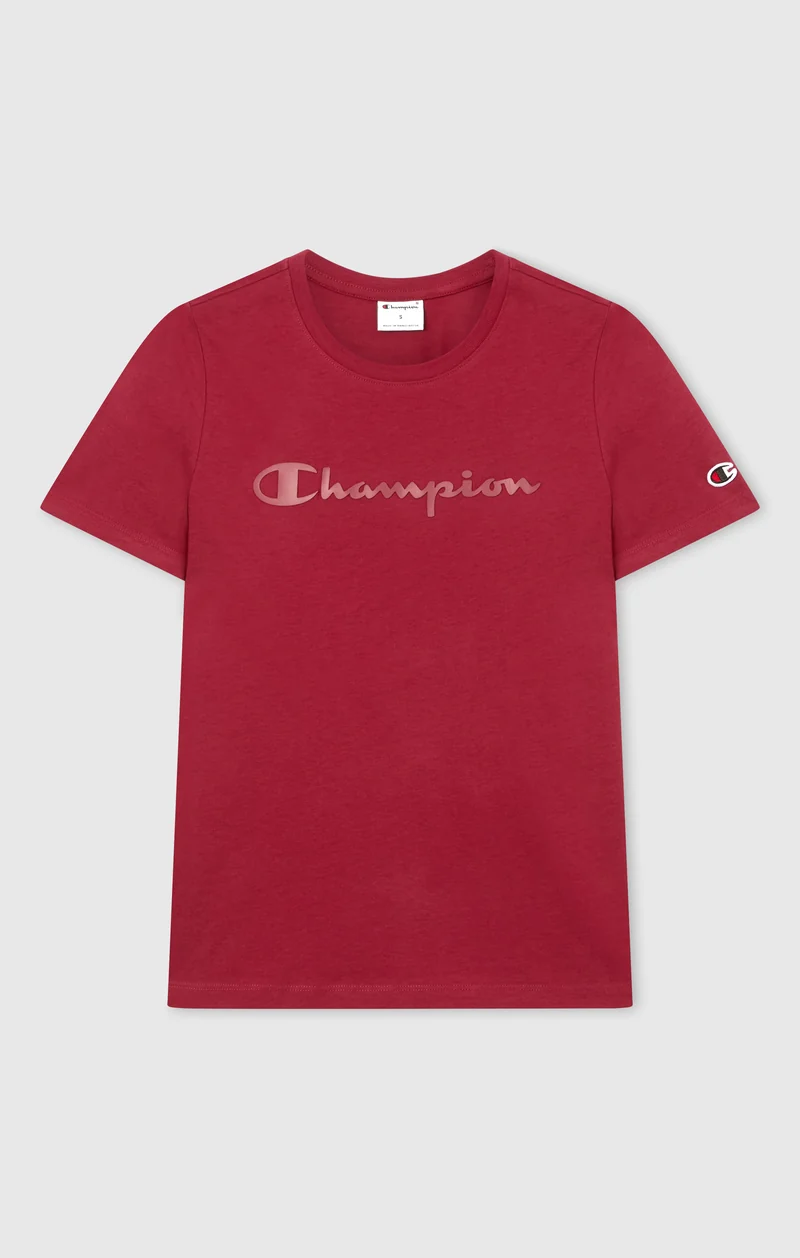 Women’s Slim Cotton T-Shirt with Maxi Logo