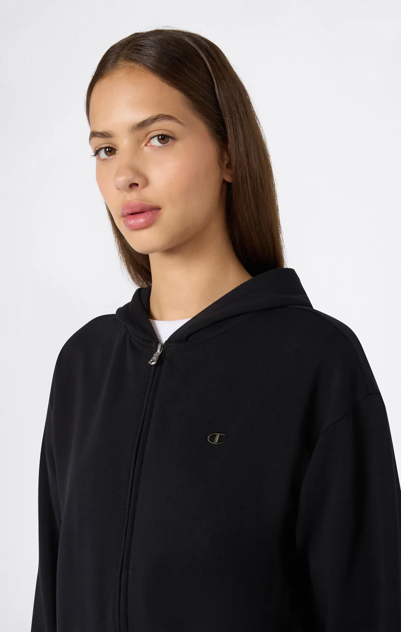 Women's Full-Zip Tracksuit with Hood, Flared Trousers and Brushed Inside