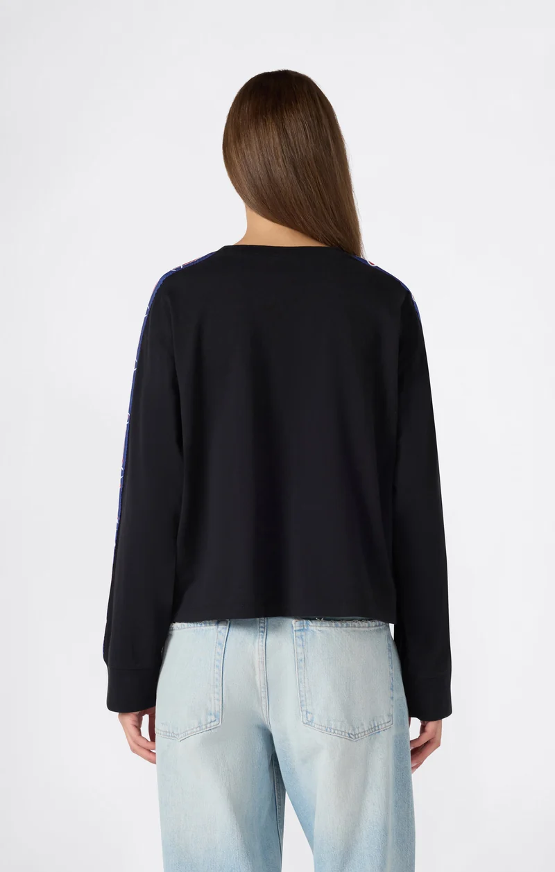 Women’s Heavyweight Long Sleeve T-Shirt with Logo Tape