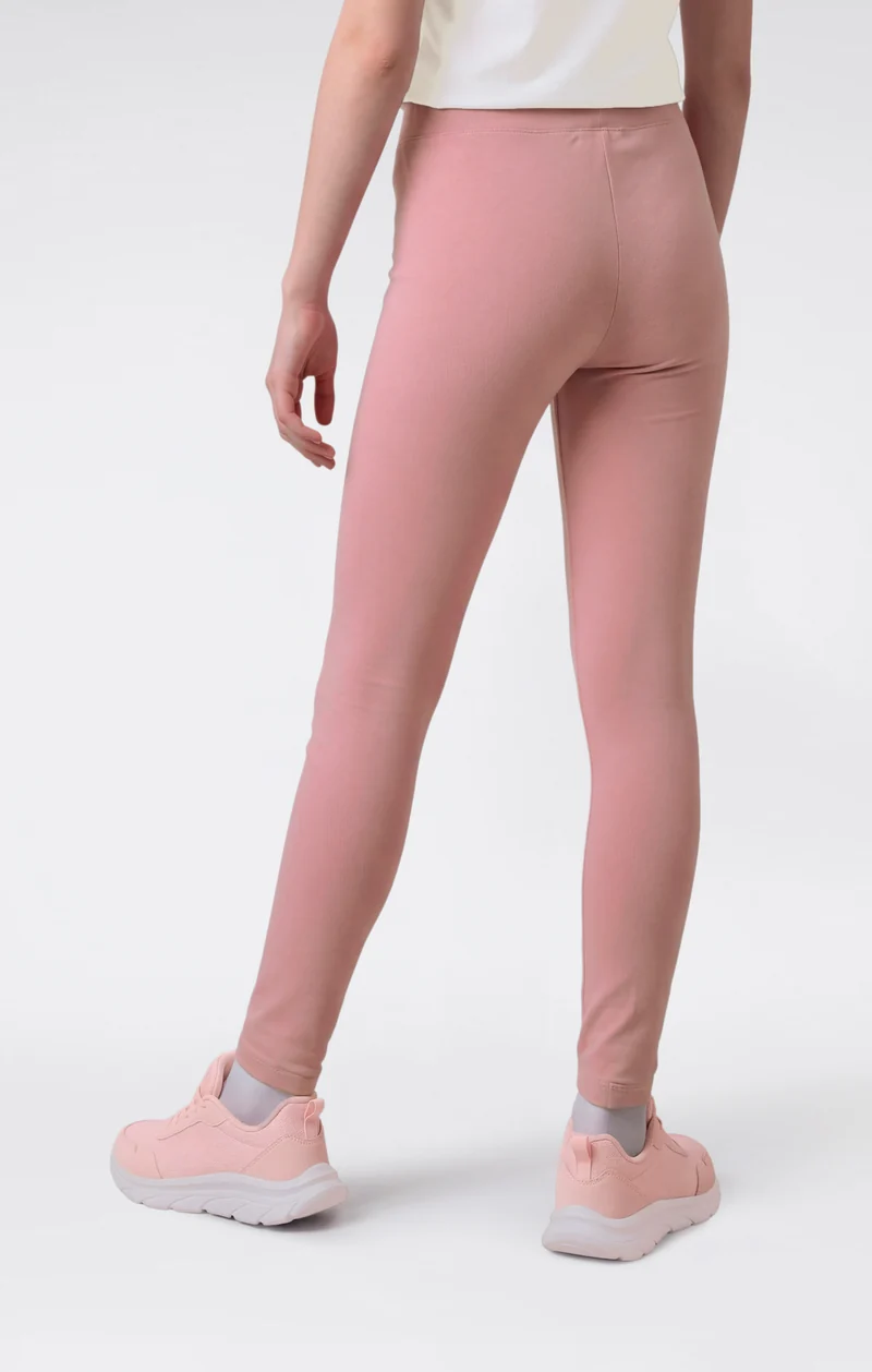 Girls' Fleece Leggings Script Logo