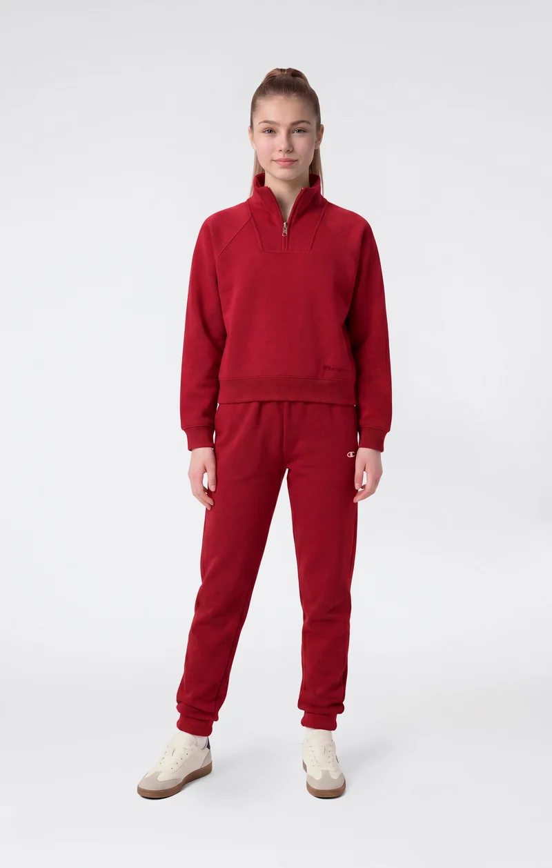 Girls’ Slim Straight Hem Trousers with Brushed Interior