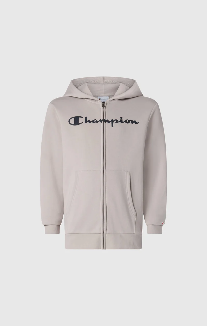 Boys' Fleece Full Zip Hoodie Script Logo