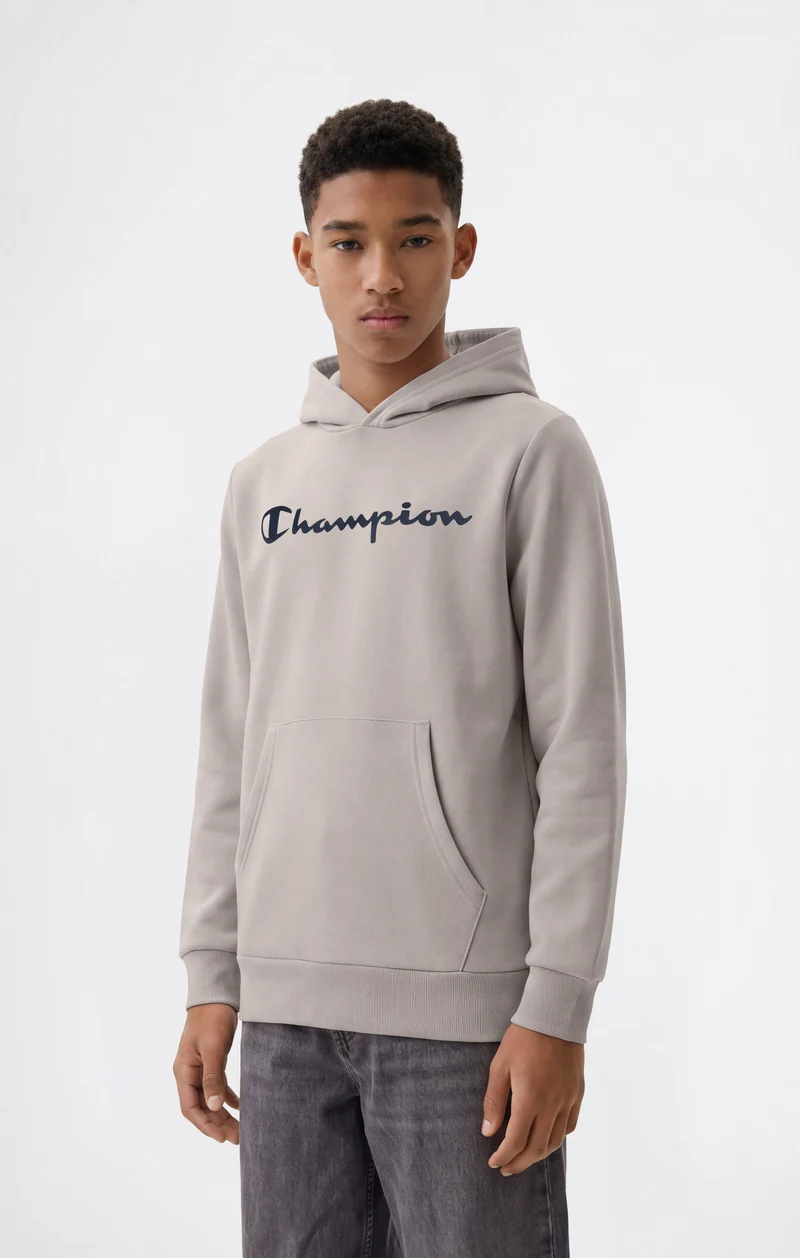 Boys' Fleece Hoodie Sweatshirt Script Logo