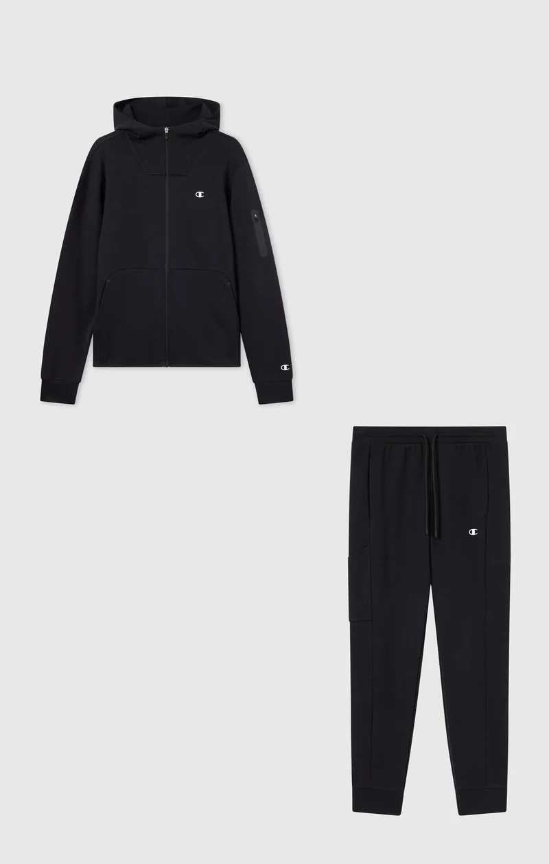 Men's Full-Zip Hooded Interlock Tracksuit