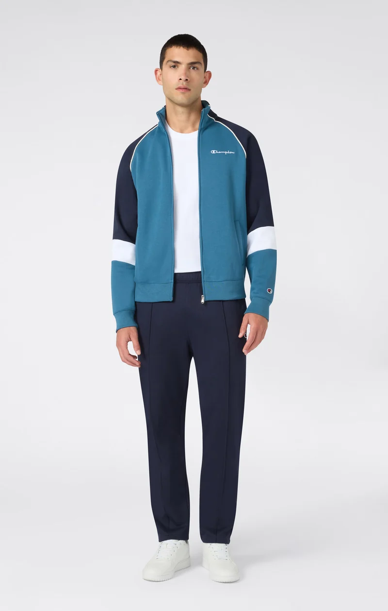 Men's Colour Block Tracksuit with Brushed Inside