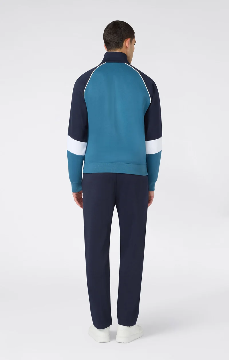 Men's Colour Block Tracksuit with Brushed Inside