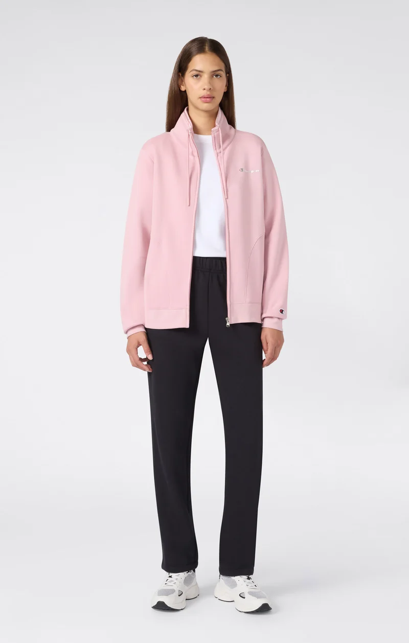 Women's Full-Zip Tracksuit with High Neck and Brushed Inside