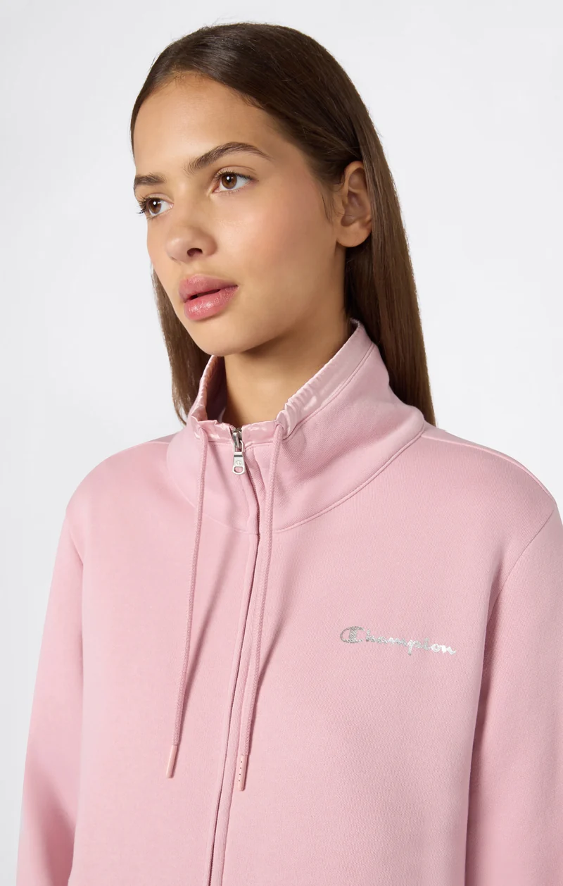 Women's Full-Zip Tracksuit with High Neck and Brushed Inside