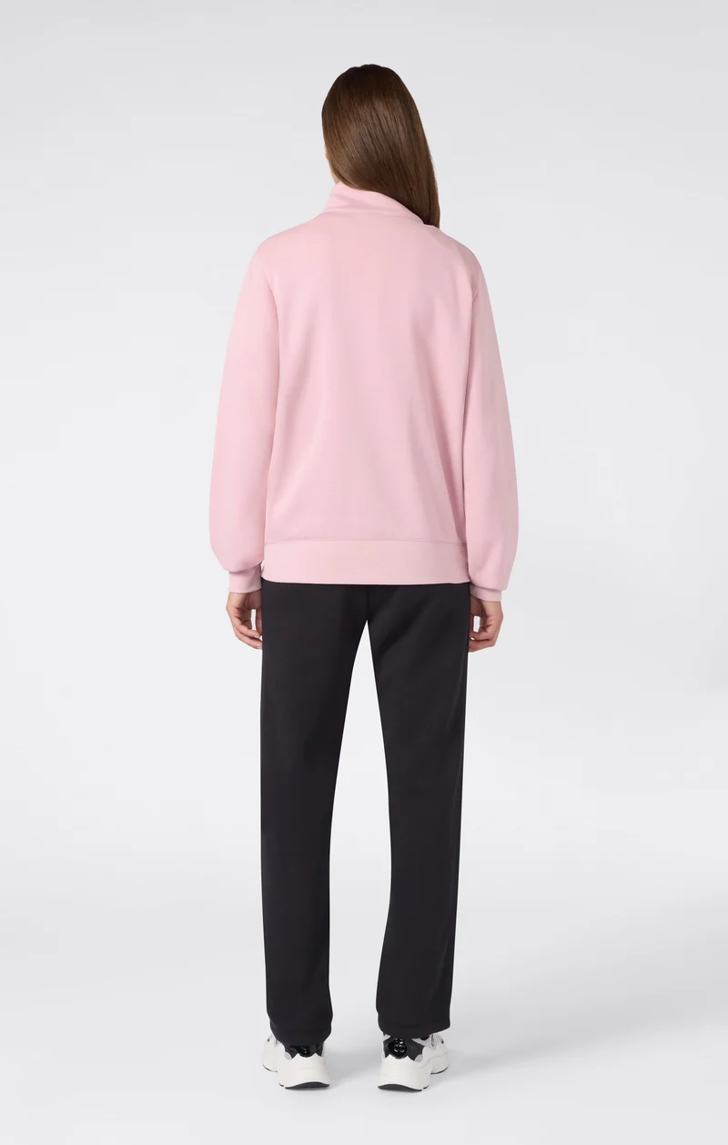 Women's Full-Zip Tracksuit with High Neck and Brushed Inside