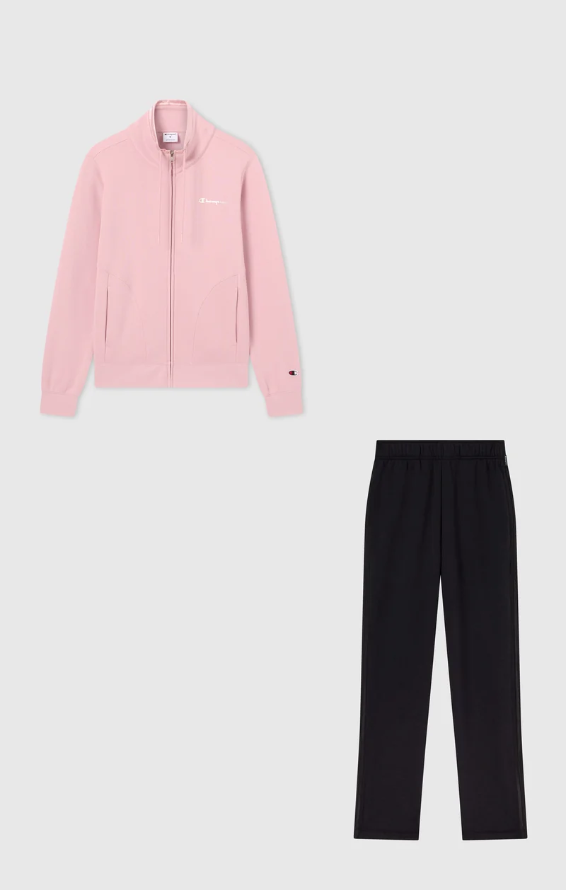 Women's Full-Zip Tracksuit with High Neck and Brushed Inside