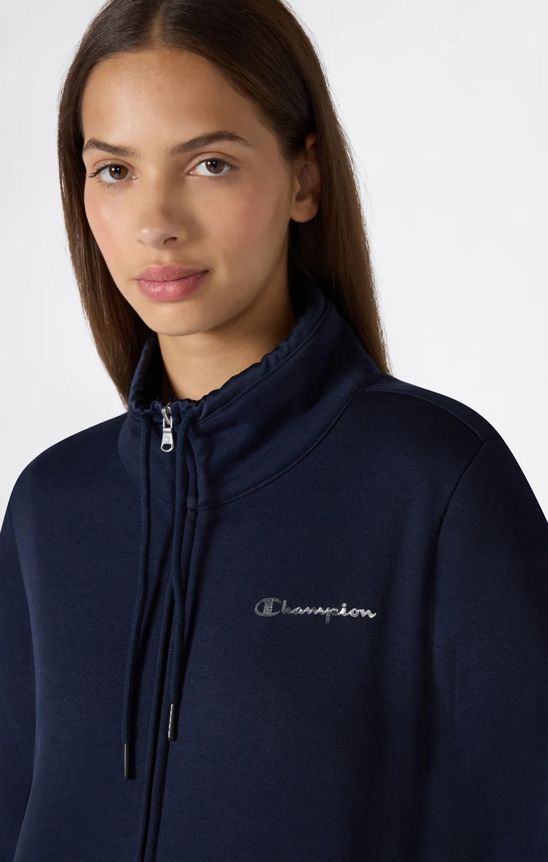 Women's Full-Zip Tracksuit with High Neck and Brushed Inside