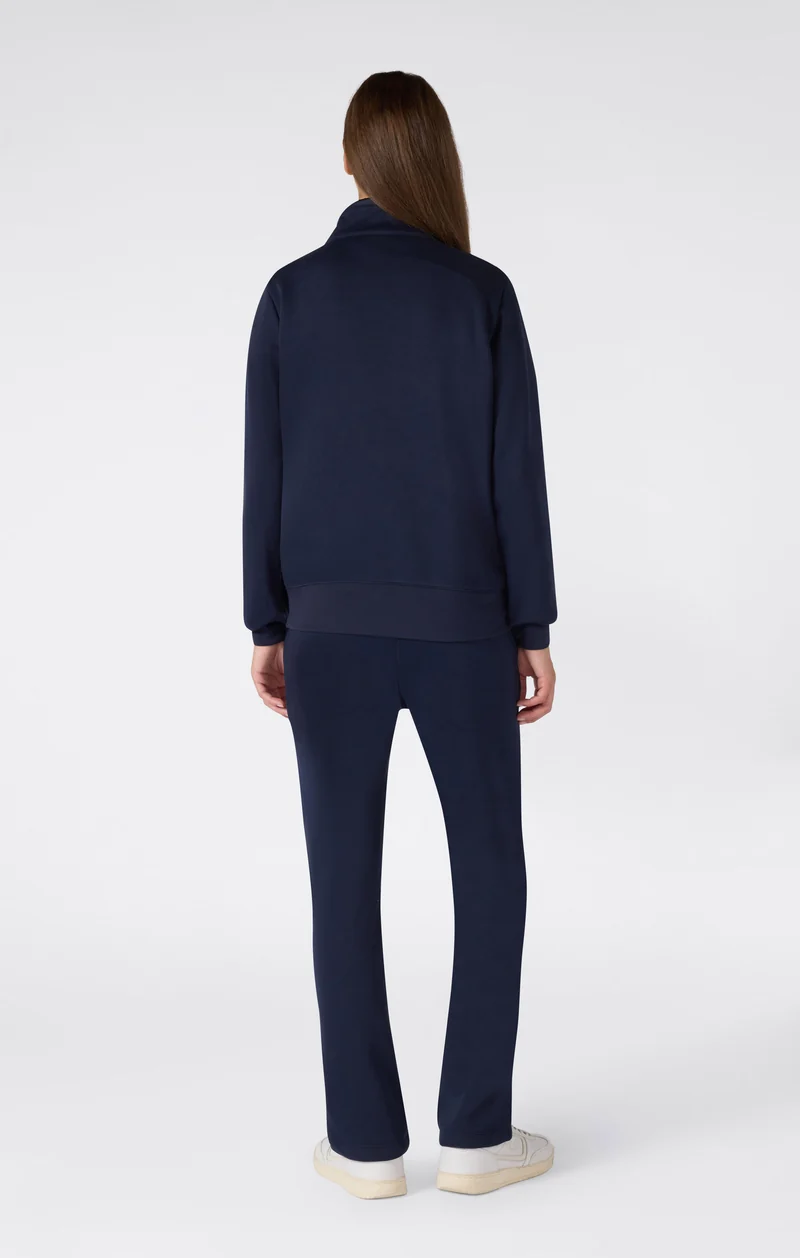 Women's Full-Zip Tracksuit with High Neck and Brushed Inside