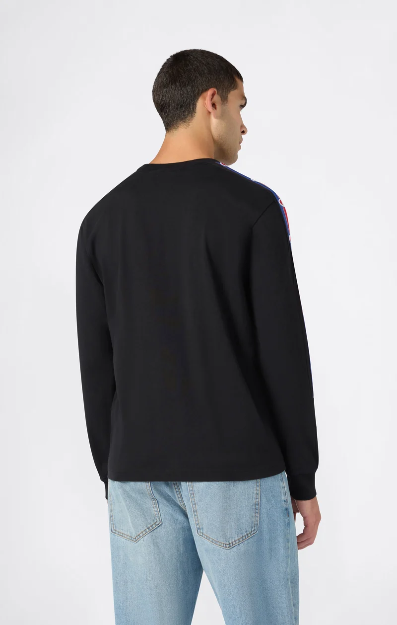 Men’s Heavyweight Long Sleeve T-Shirt with Logo Tape