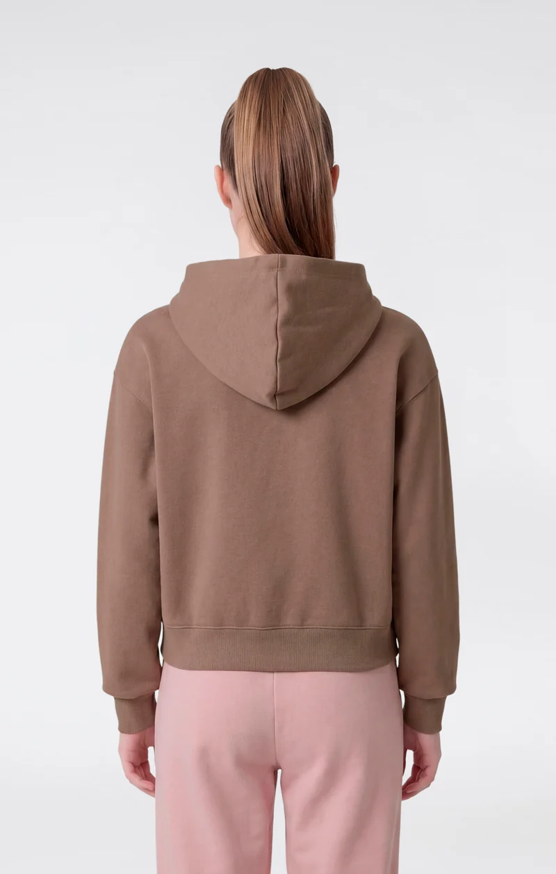 Girls’ Full-Zip Hooded Sweatshirt with Brushed Interior