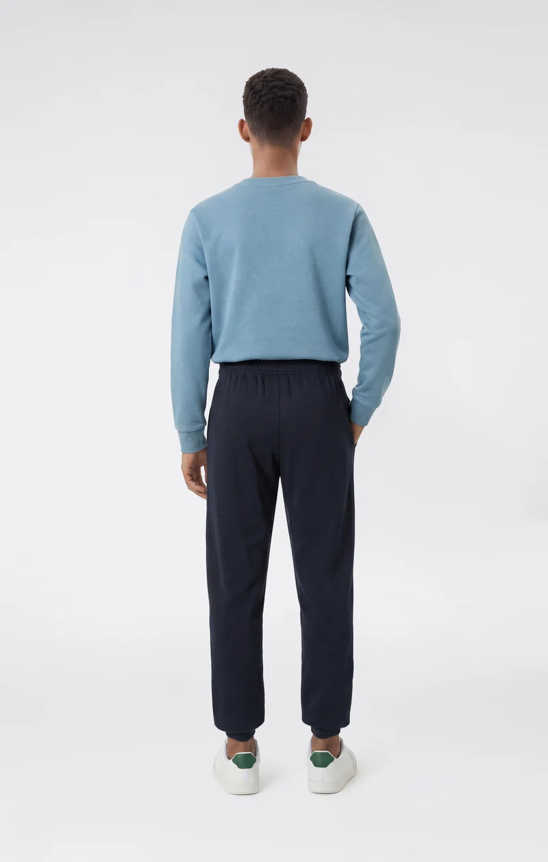 Boys' Crew Neck Tracksuit with Logo and Brushed Inside