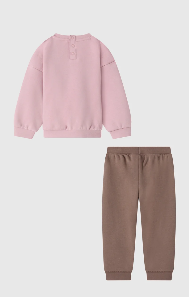 Baby Fleece Sweatsuit with Ribbed Cuffs