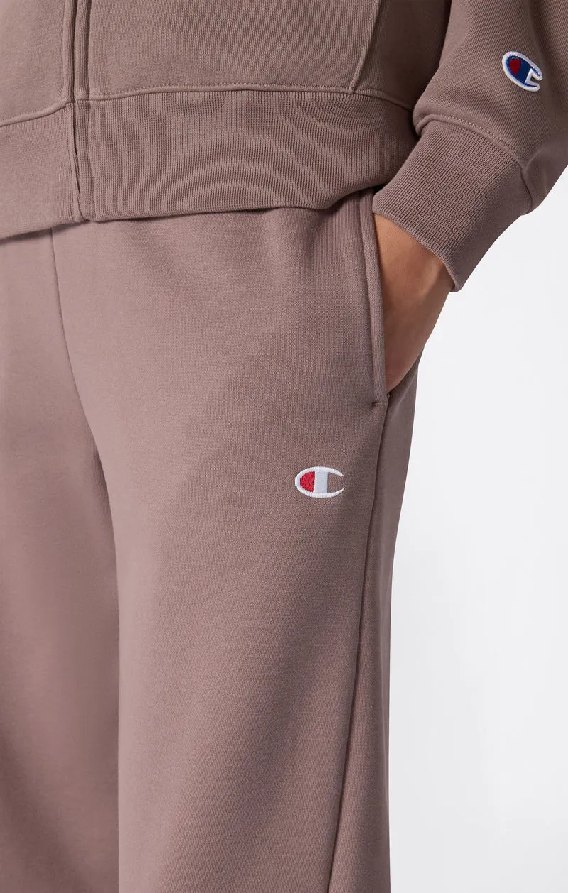 Women’s Loose Straight-Hem Trousers with Brushed Interior