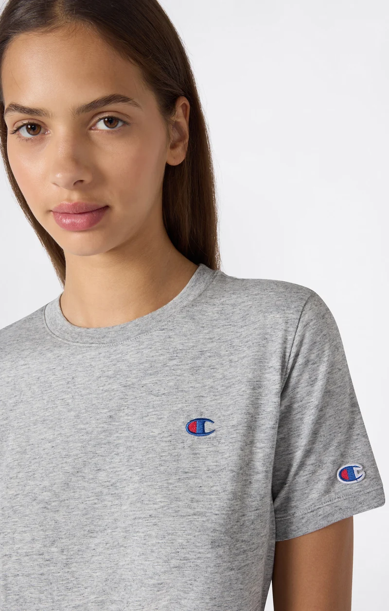 Women’s Stretch Jersey Crop T-Shirt with C Logo