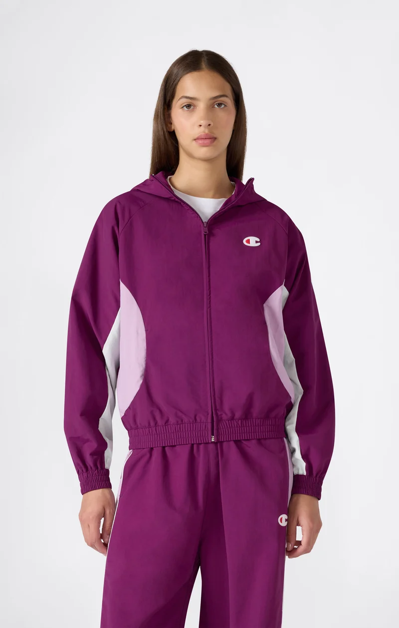 Women’s Full-Zip Hooded Nylon Jacket