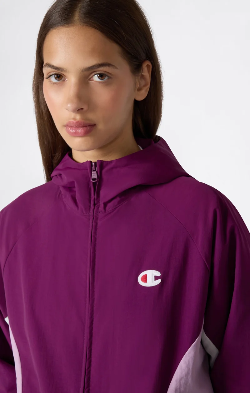 Women’s Full-Zip Hooded Nylon Jacket