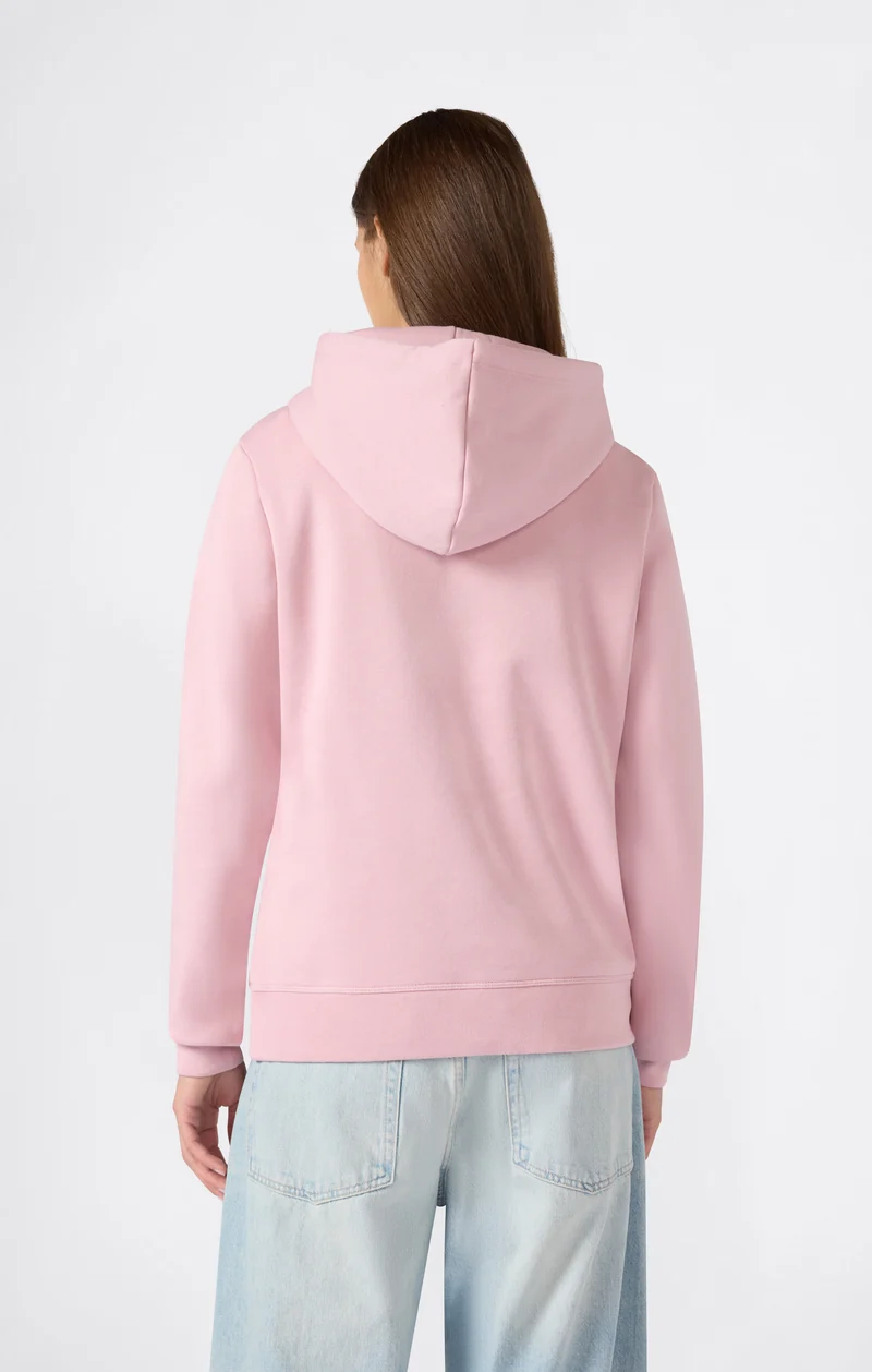 Women’s Fleece Hoodie with Small Embroidered Logo Icons