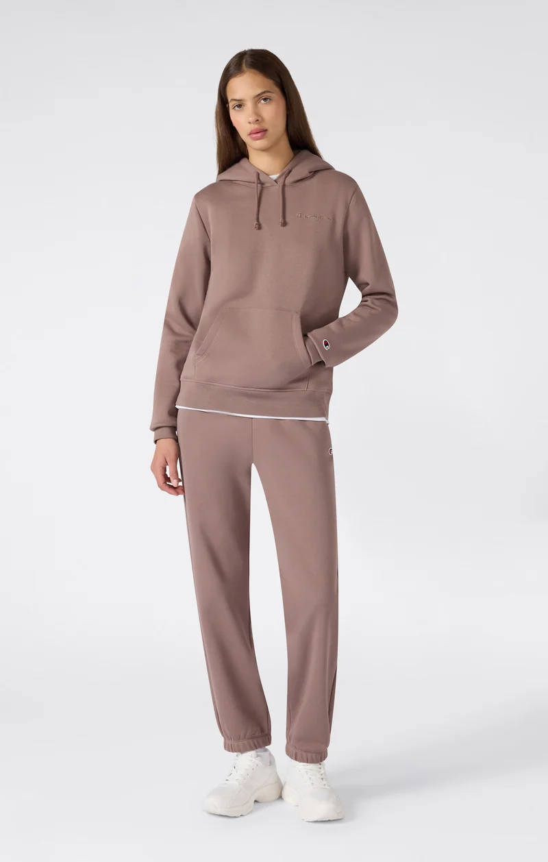 Women’s Fleece Hoodie with Small Embroidered Logo Icons