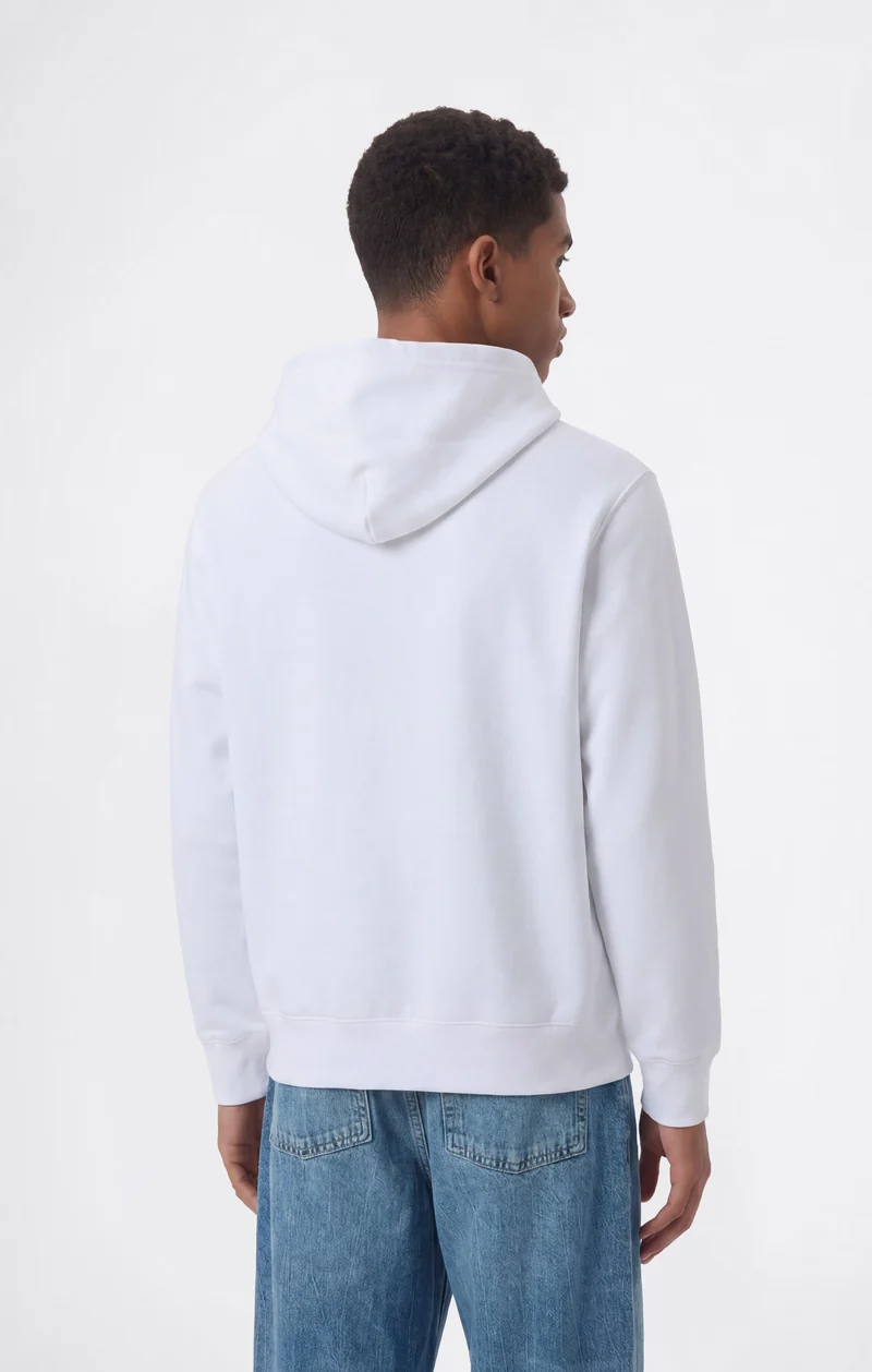 Boys' Hoodie with Maxi Logo and Brushed Inside