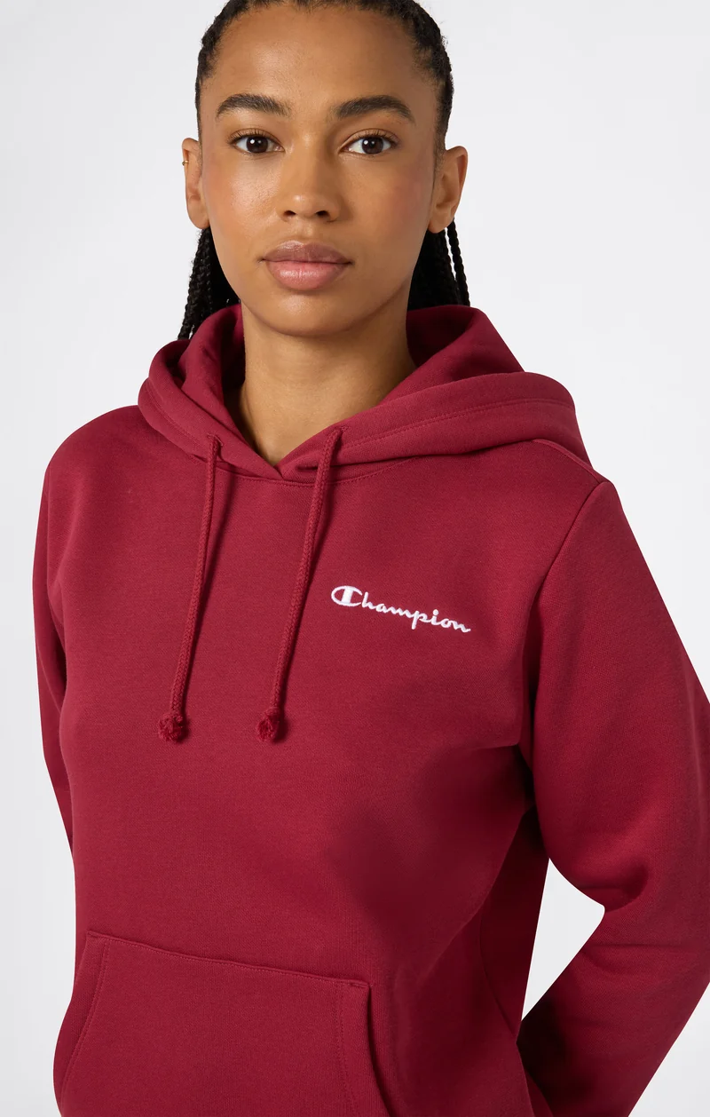 Women’s Fleece Hoodie with Small Embroidered Logo Icons