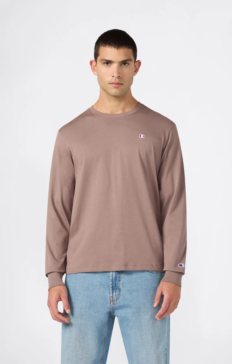 Men’s Cotton Long Sleeve T-Shirt with C Logo