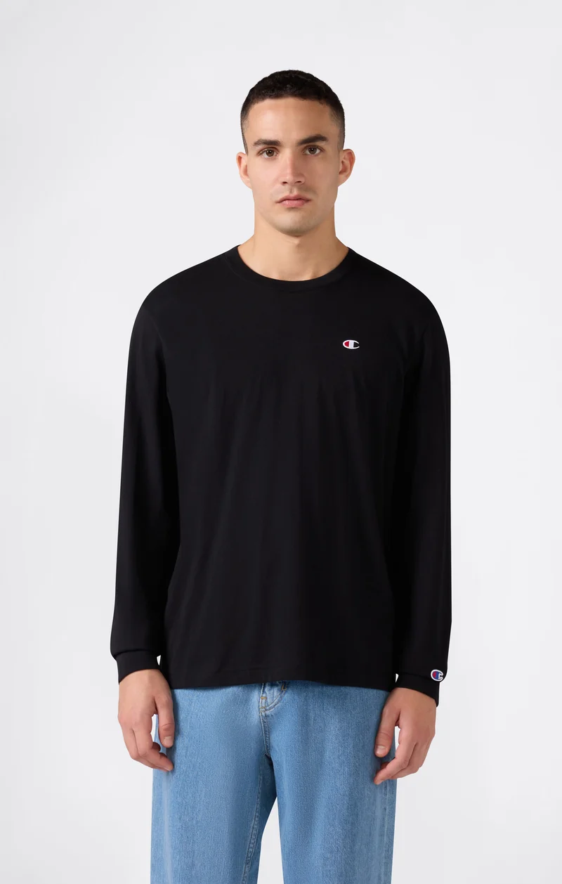 Men’s Cotton Long Sleeve T-Shirt with C Logo
