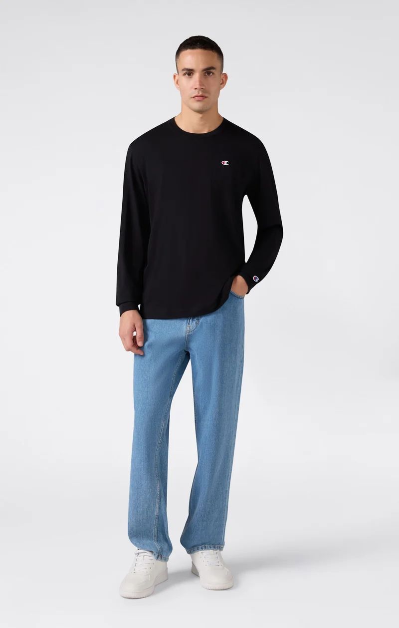 Men’s Cotton Long Sleeve T-Shirt with C Logo