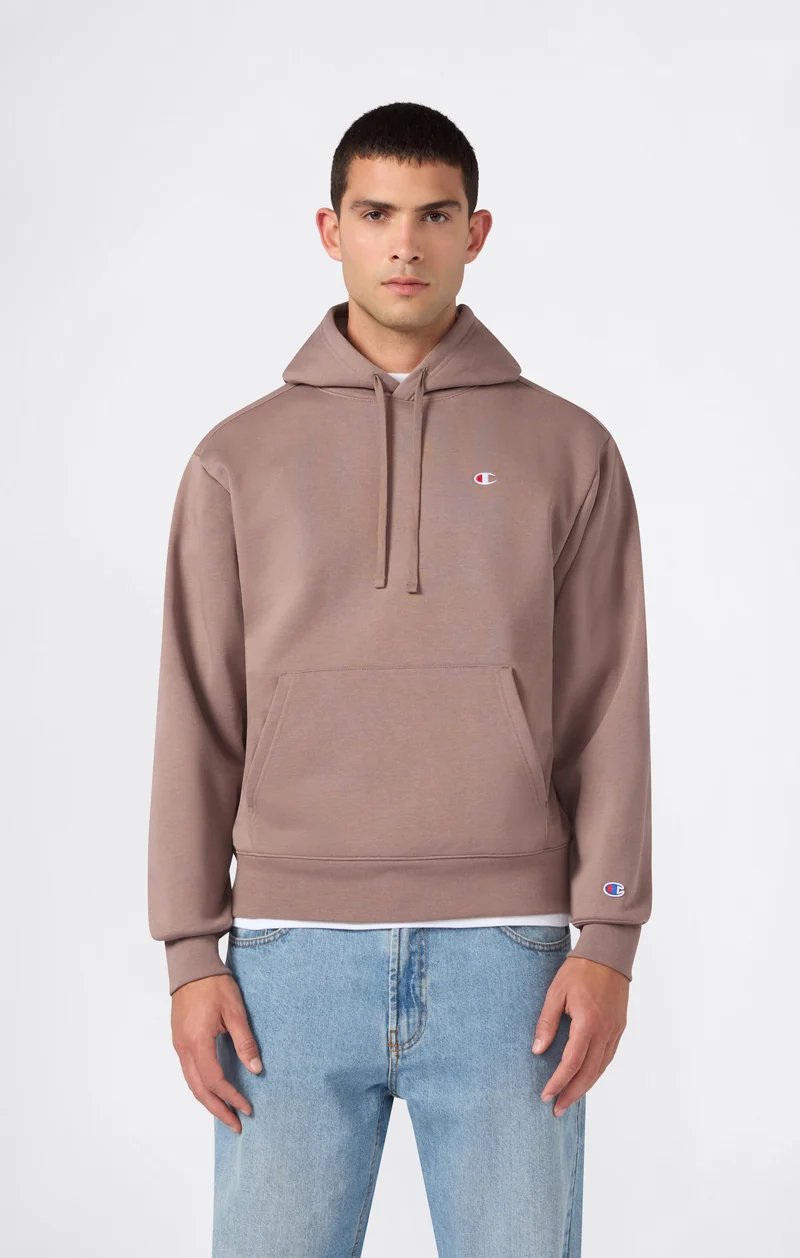 Men’s Hooded Sweatshirt with C Logo and Brushed Interior