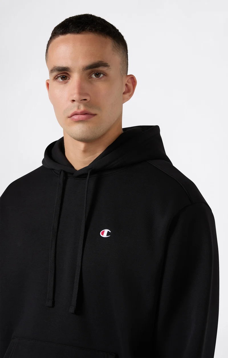 Men’s Hooded Sweatshirt with C Logo and Brushed Interior