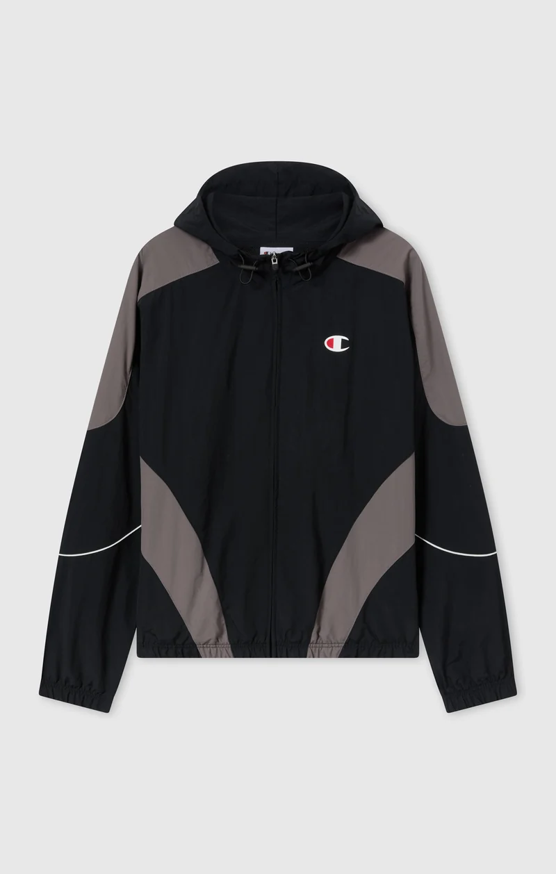 Men’s Full-Zip Hooded Nylon Jacket