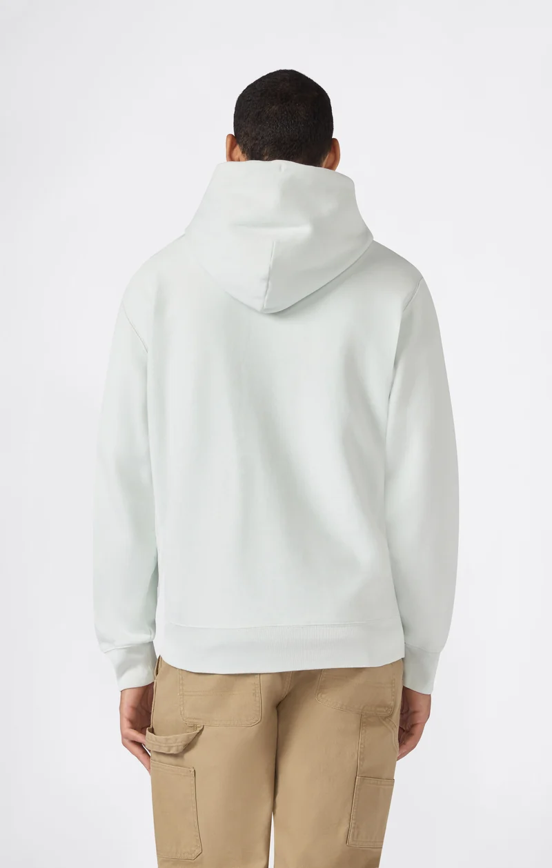 Men’s Reverse Weave Hooded Sweatshirt with Brushed Interior and Embroidered Logo