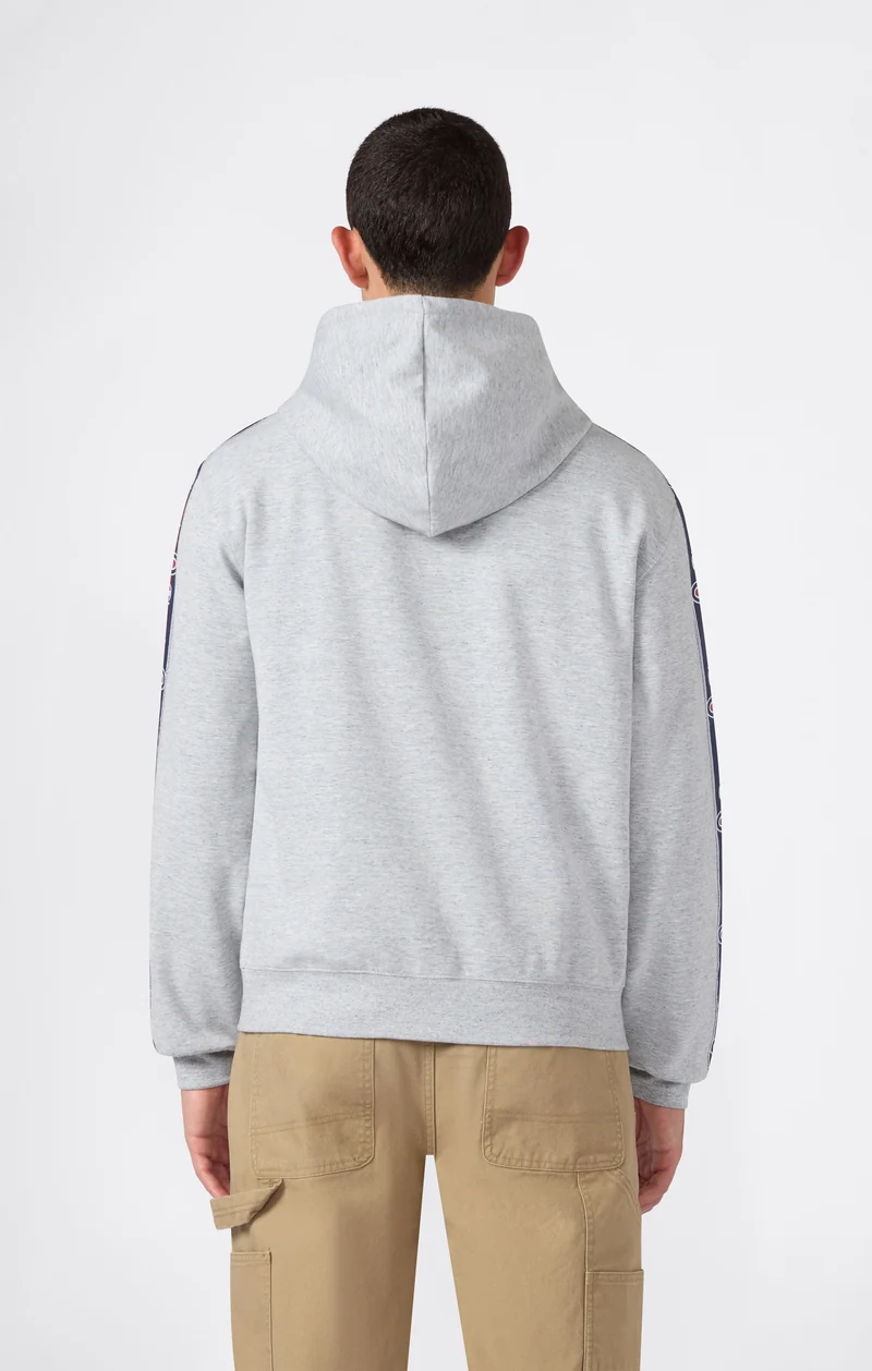 Men’s Full-Zip Hooded Sweatshirt with Tape