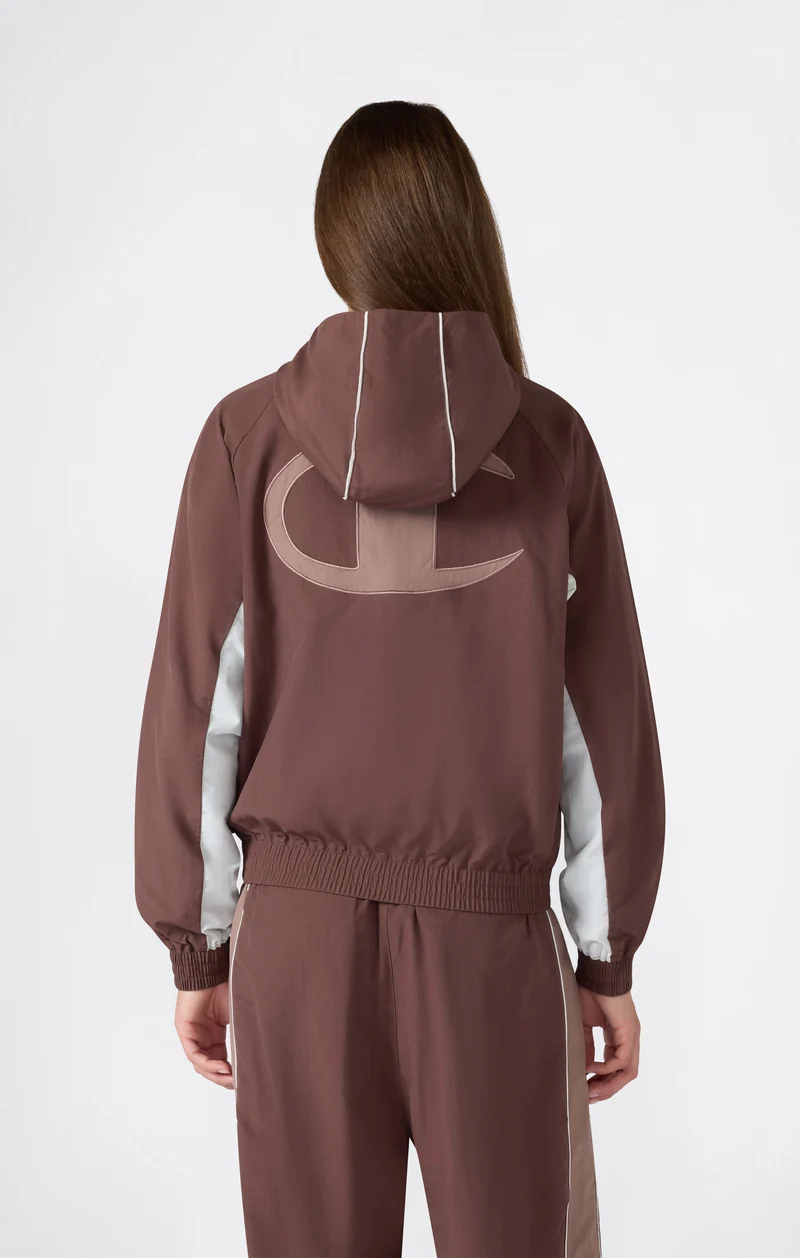 Women’s Full-Zip Hooded Nylon Jacket