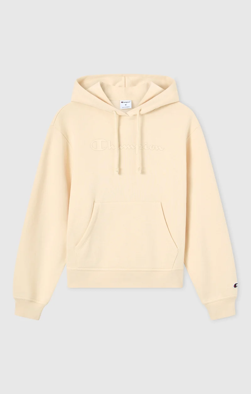 Women’s Hooded Sweatshirt with Maxi Logo and Brushed Interior