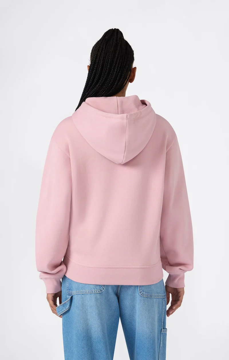 Women’s Hooded Sweatshirt with Maxi Logo and Brushed Interior