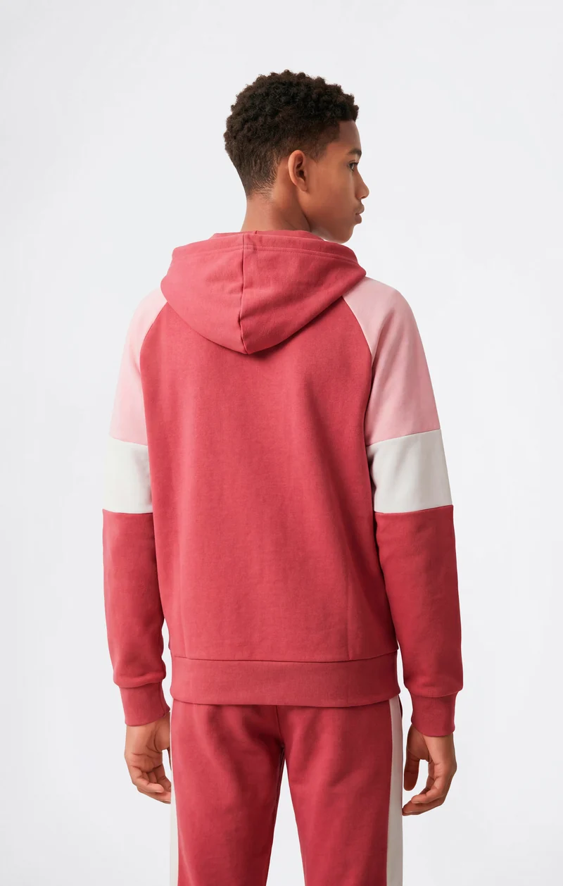 Junior Unisex Full-Zip Hooded Sweatshirt with Brushed Interior