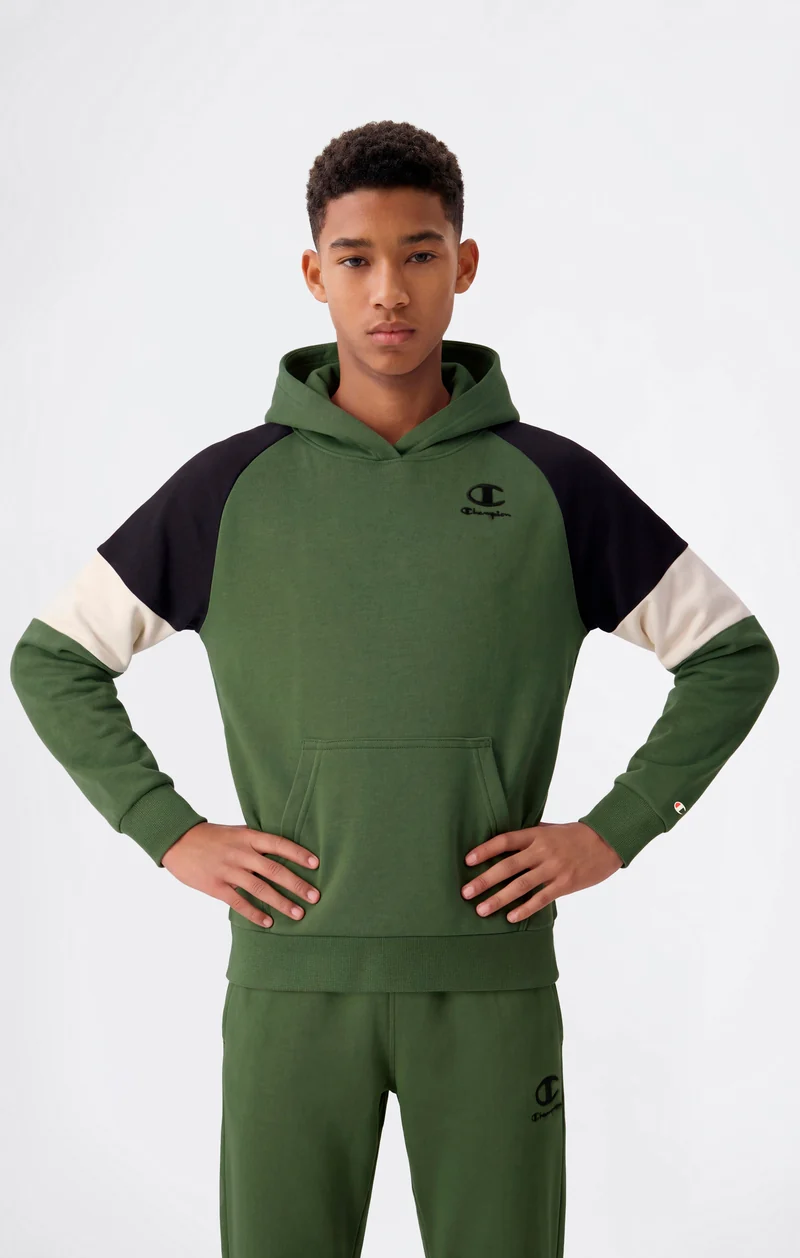 Junior Unisex Hooded Sweatshirt with Brushed Interior