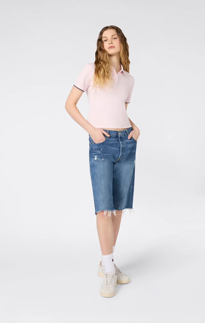 Women’s Cropped Polo Shirt