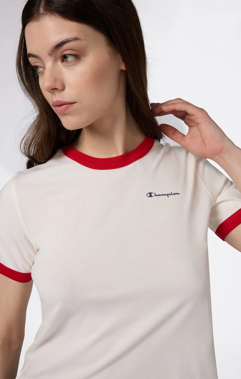 Women’s Cropped Ringer T-Shirt with Graphic