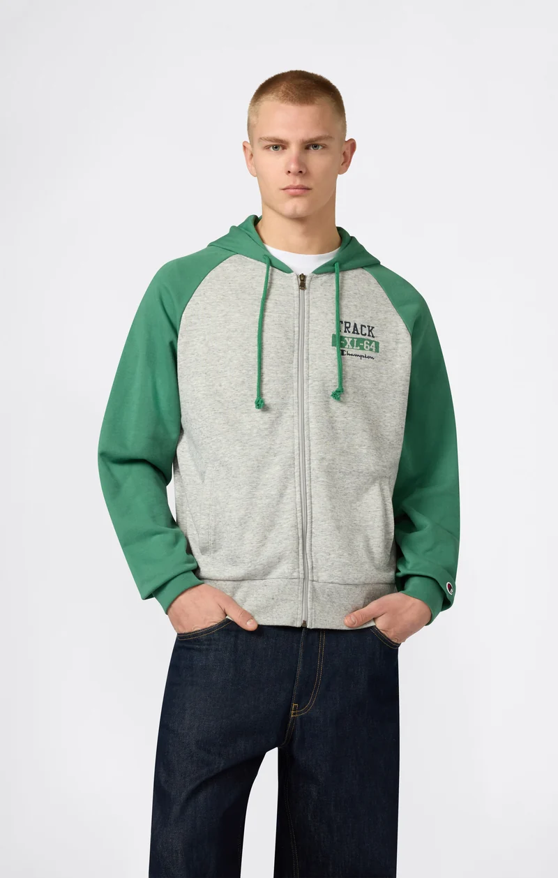 Men’s Relax Fit Full Zip Hooded Sweatshirt