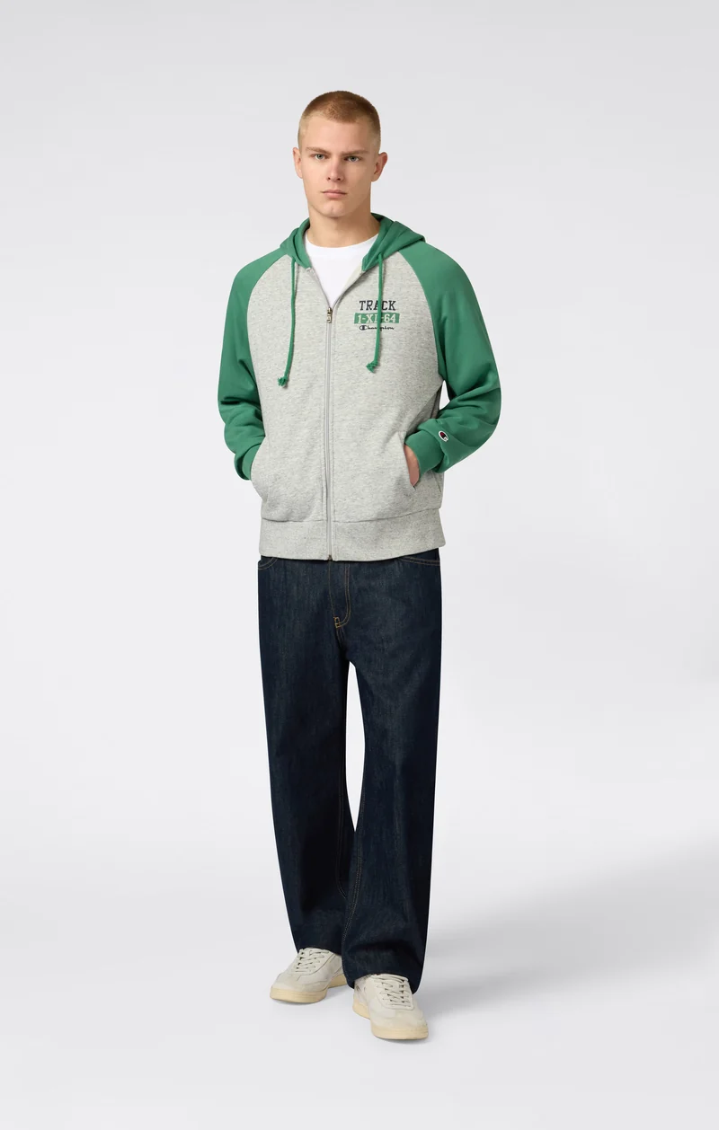Men’s Relax Fit Full Zip Hooded Sweatshirt