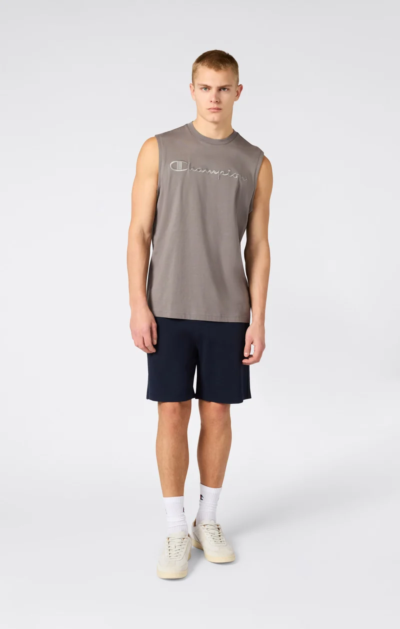 Men’s Tank Top with Maxi Embroidery Logo Icons