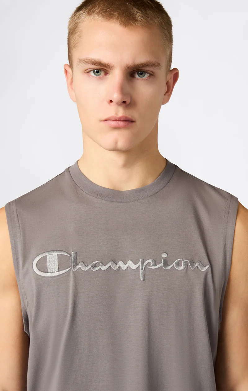 Men’s Tank Top with Maxi Embroidery Logo Icons