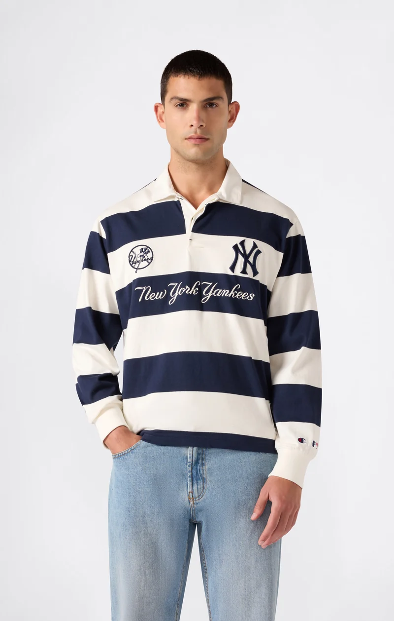 Men’s Champion x MLB Long Sleeve Polo Shirt